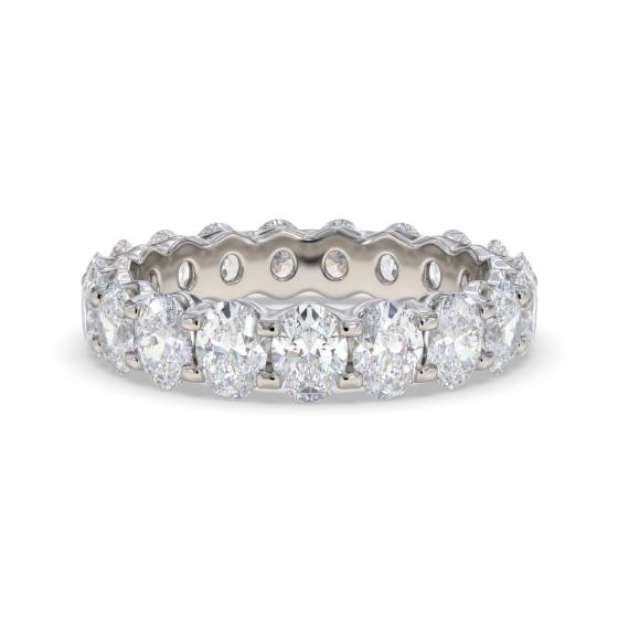 Oval Diamond Full Eternity Ring