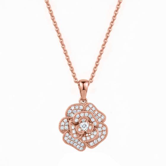 Cluster Round Diamond Designer Pendant