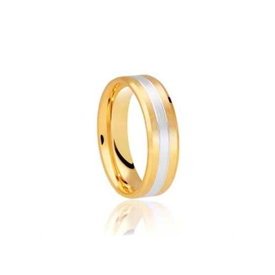 5mm Two Tone Wedding Ring