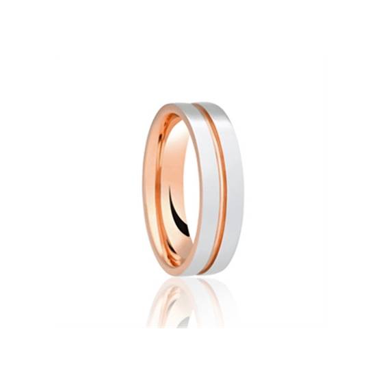 5mm Two Tone Wedding Ring