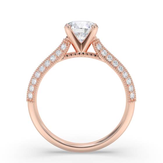 Classic Round Diamond Vintage Ring