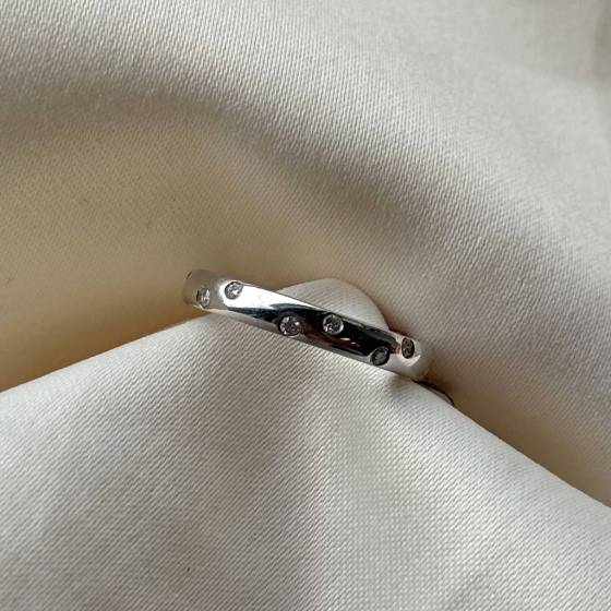 0.20ct VS/F-G Round Cut Natural Diamond Wedding Ring