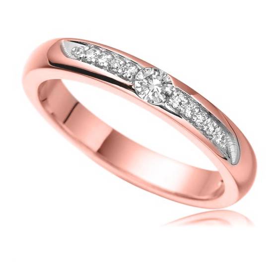 2.5mm Round Diamond Wedding Ring