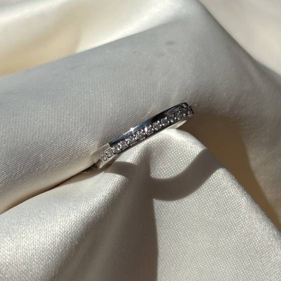 0.50ct VS/F-G Round Cut Natural Diamond Wedding Ring