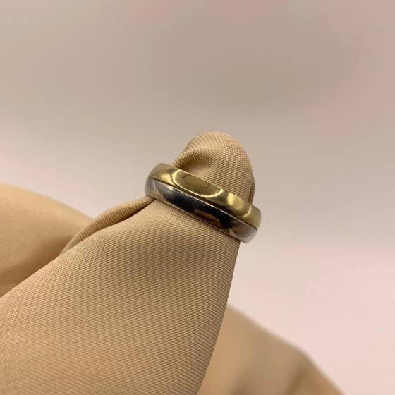 6mm Two Tone Wedding Ring