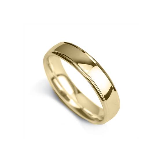 5mm Court Shape Polished With Grooves On The Outer Edges