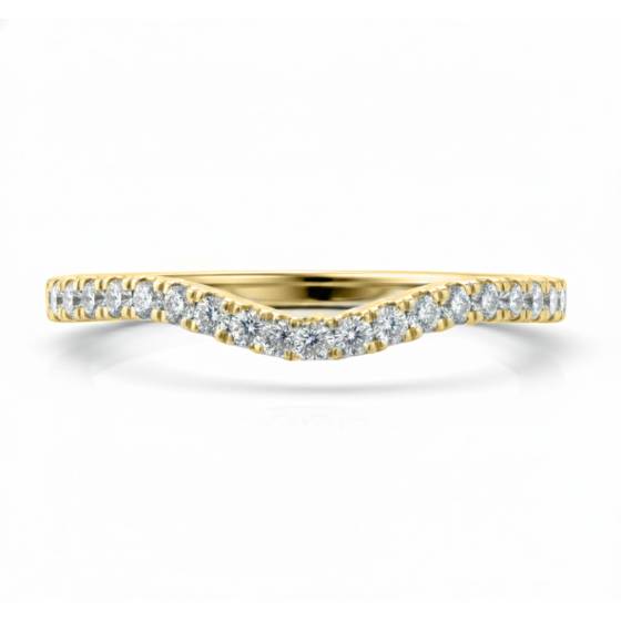 Shapedround Diamond Wedding Ring