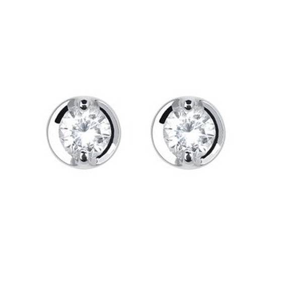 0.25ct VS/F-G Round Natural Diamond Stud Earrings