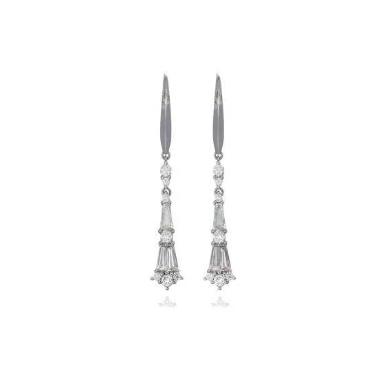 1.30ct Diamond Reflection Drop Earrings