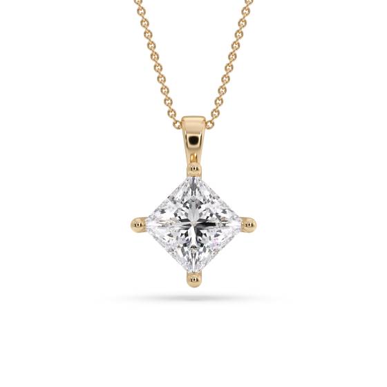 Lucida Princess Diamond Solitaire Pendant