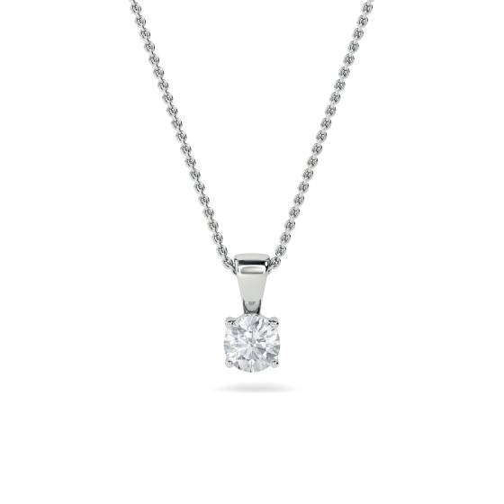 0.20ct VS/FG Round Natural Diamond Solitaire Pendant