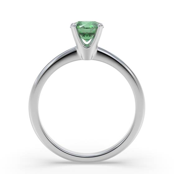 Classic Round Emerald Solitaire Ring