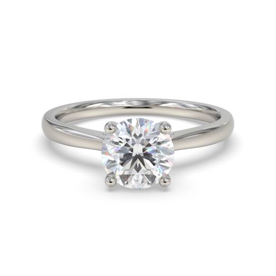 Elegant Round Diamond Engagement Ring