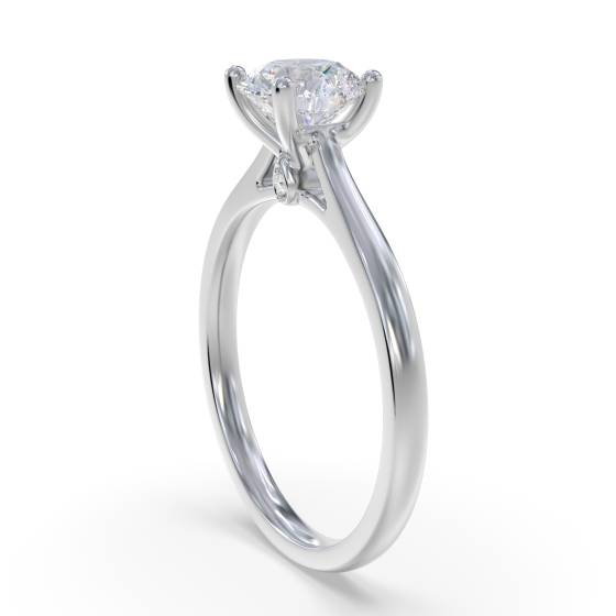 Elegant Round Diamond Engagement Ring