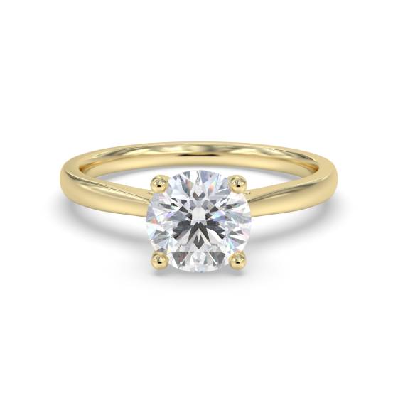 Elegant Round Diamond Engagement Ring