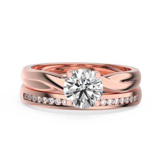 Round Diamond Solitaire Bridal Set