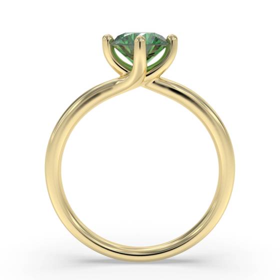 Classic Round Emerald Solitaire Ring