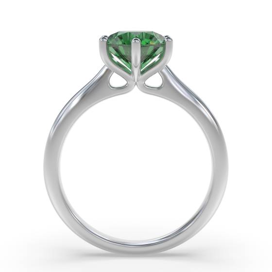 Classic Round Emerald Solitaire Ring