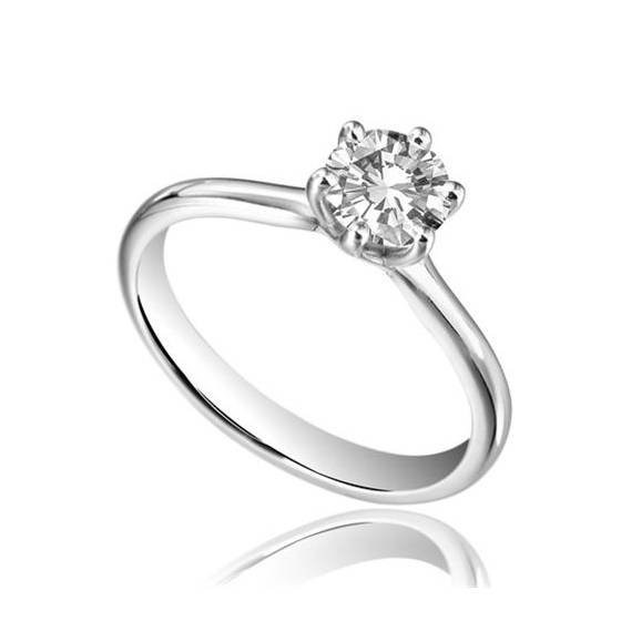 1.00ct I1/E Natural Round Diamond Engagement Ring in Platinum