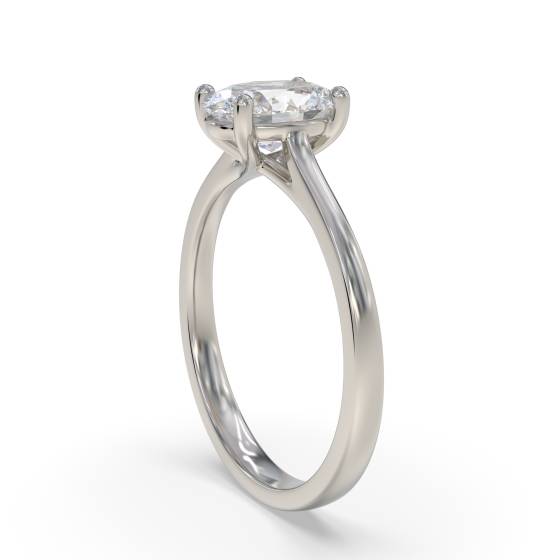 Oval Diamond Engagement Ring