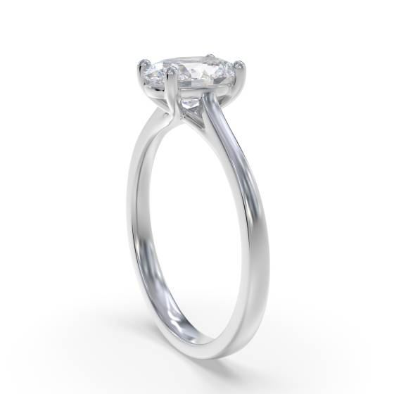 Oval Diamond Engagement Ring
