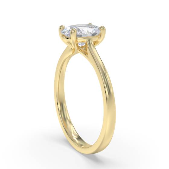 Oval Diamond Engagement Ring