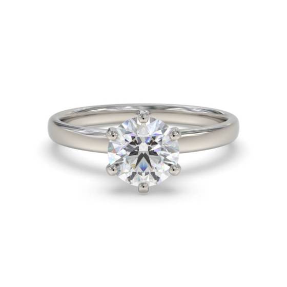 2.05ct I1/J Natural Round Diamond Engagement Ring in Platinum