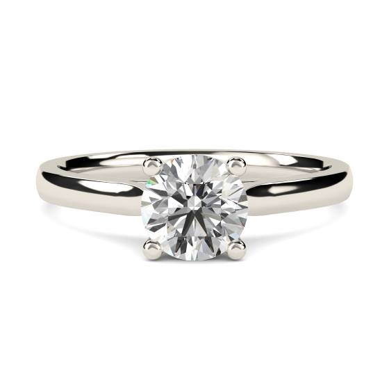 0.50ct I1/E Traditional Natural Round Diamond Solitaire Ring in Platinum