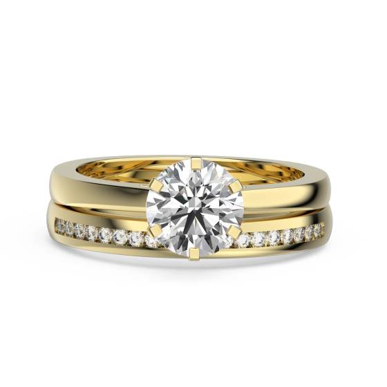Round Diamond Solitaire Bridal Set