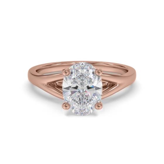Oval Diamond Engagement Ring