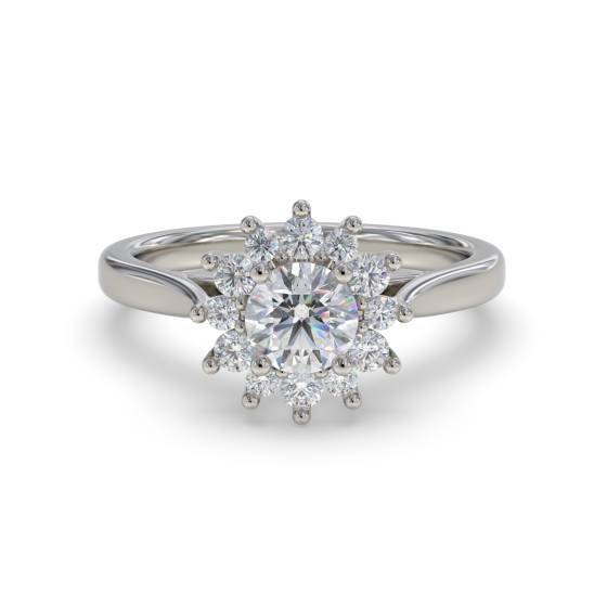 Round Diamond Designer Engagement Ring
