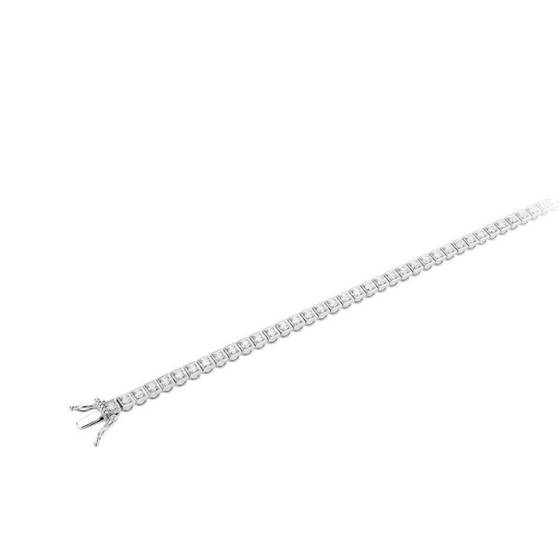 Princess Cut Bezel Set Bracelet