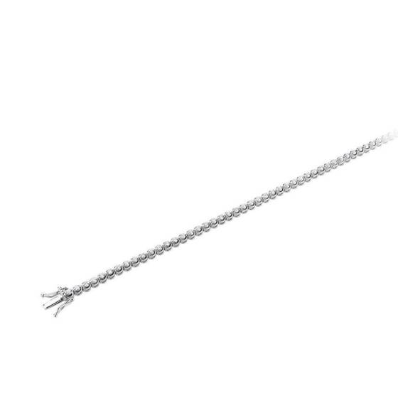 Round Cut Bezel Set Bracelet