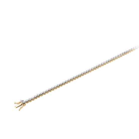 Round Cut Bezel Set Bracelet