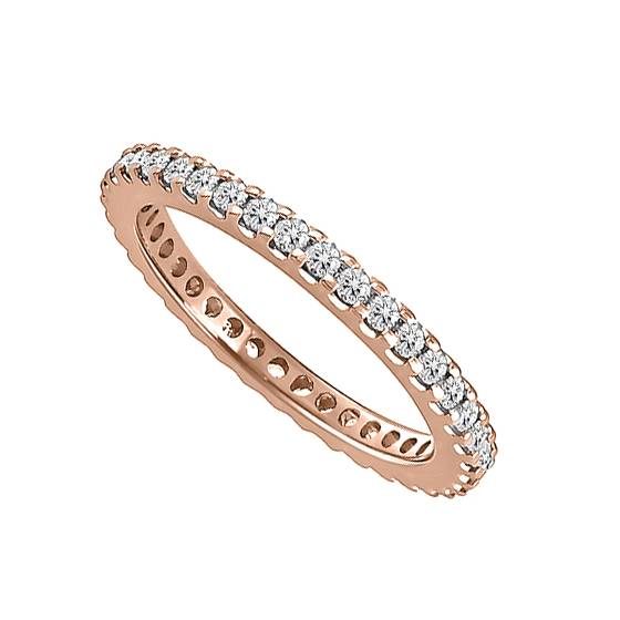 2mm Elegant Round Diamond Full Eternity Ring