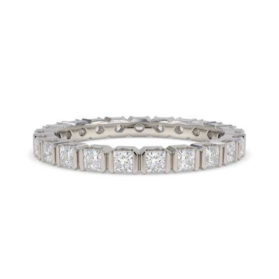 Princess Diamond Bar Set Full Eternity Ring
