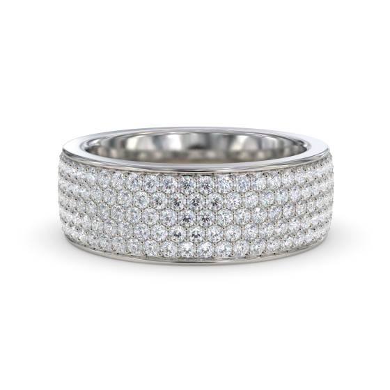 2.50ct Elegant Round Diamond Multi Row Dress Ring