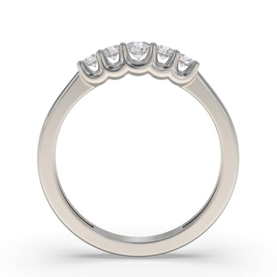0.25ct VS/E-F Natural Round Diamond Eternity Ring in Platinum