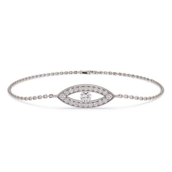 0.35ct Classic Round Diamond Chain Bracelet
