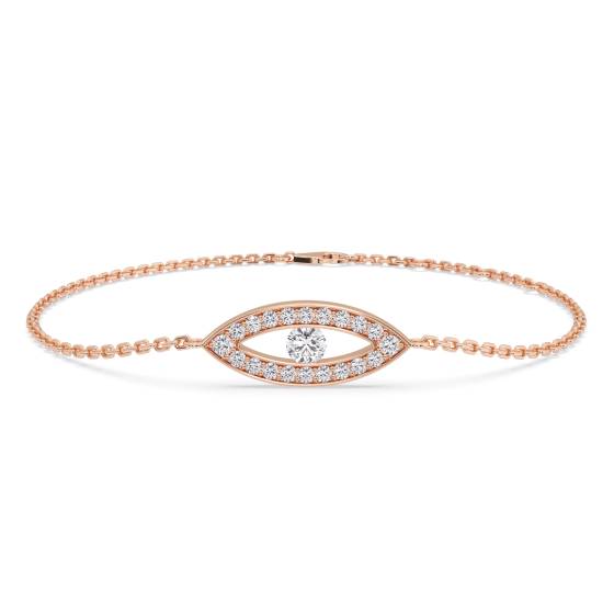 0.35ct Classic Round Diamond Chain Bracelet