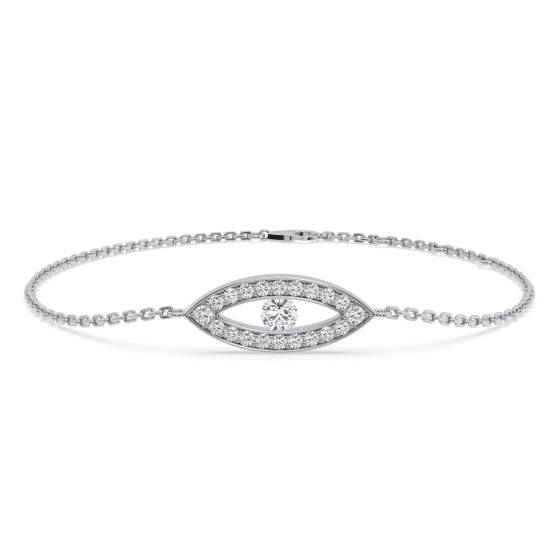 0.35ct Classic Round Diamond Chain Bracelet