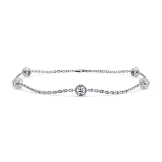 0.50ct Classic Round Diamond Chain Bracelet