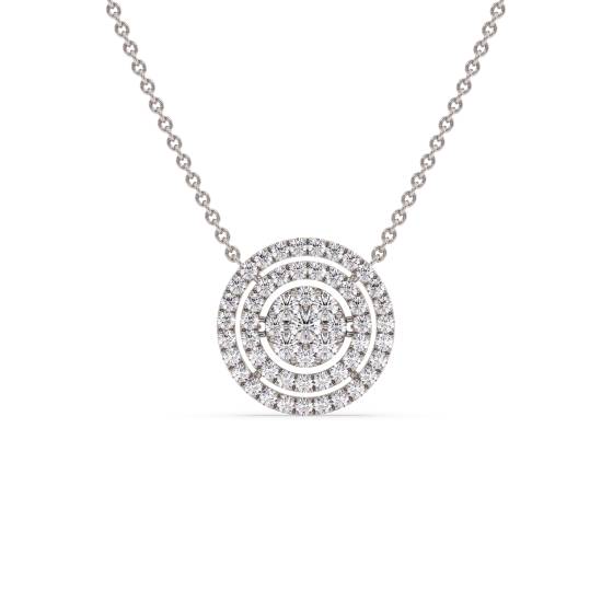 Movable Round Diamond Designer Necklace
