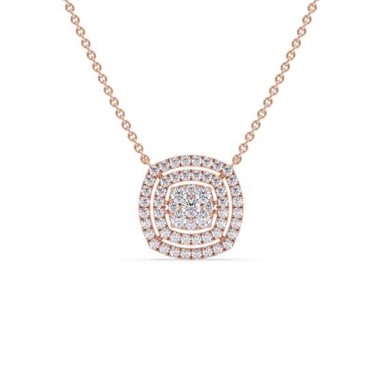 Moveable Round Diamond Designer Necklace