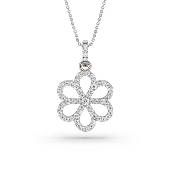 0.20ct Cluster Round Diamond Designer Pendant