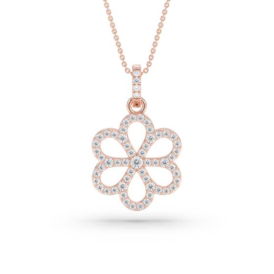 0.20ct Cluster Round Diamond Designer Pendant