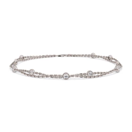 0.25ct Classic Round Diamond Chain Bracelet