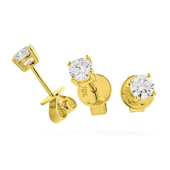 0.60ct VS/F-G Round Stud Diamond Earrings