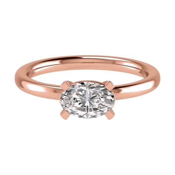 Oval Diamond Engagement Ring
