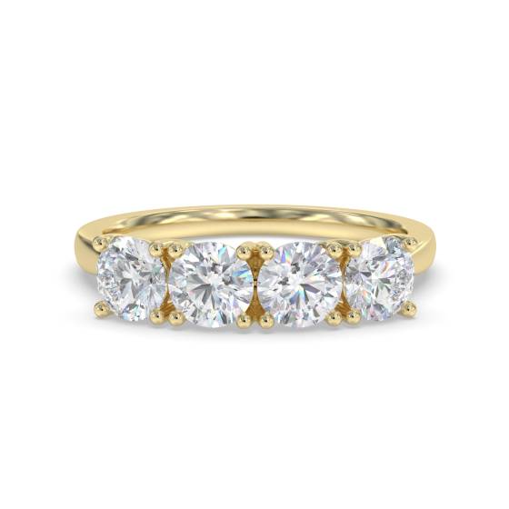 DHMT04009 Classic Four Stone Round Diamond Eternity Ring